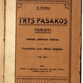 Knygos viršelis. „Trys pasakos vaikams“