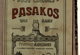 Knygos viršelis. „Mūsų liaudies pasakos vaikams“