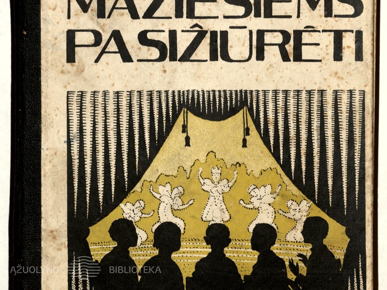 Knygos viršelis. „Mažiesiems pasižiūrėti: keli veikaliukai scenai“