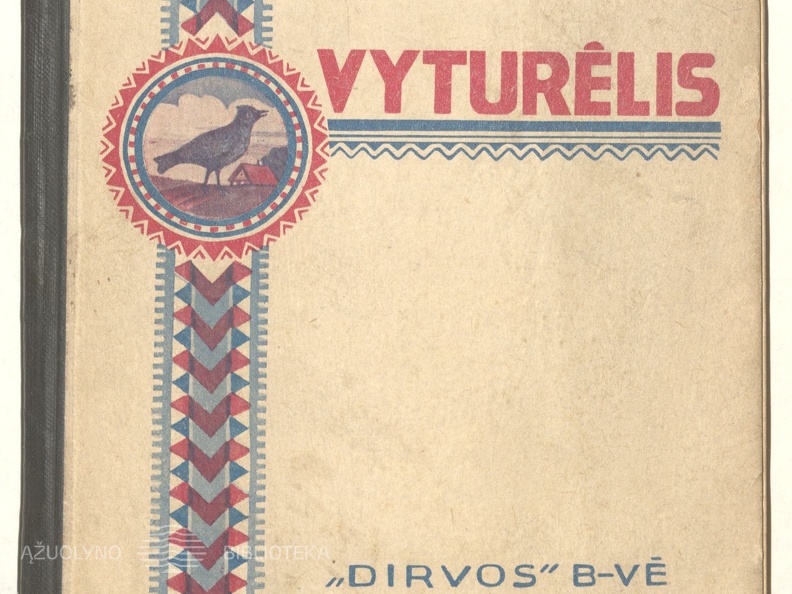 Skaitinių knygos viršelis. „Vyturėlis: skaitymai pirmajam pradžios mokyklos skyriui“.