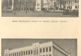 Skaitinių knygos iliustracijos. Kauno miesto pastatai. 