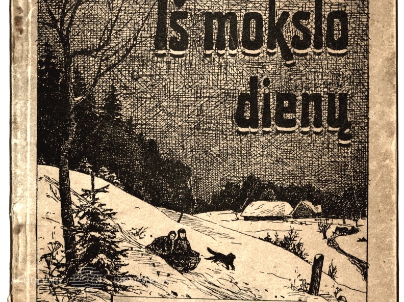 Knygos viršelis. „Iš mokslo dienų: dvi apysakaitės vaikams“