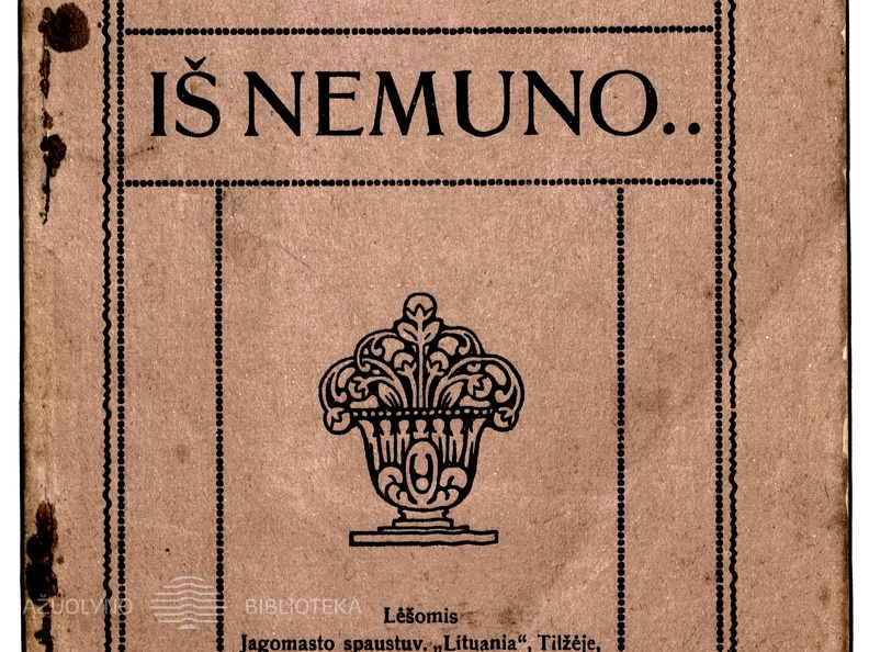 Knygos viršelis. „Iš Nemuno…“ 