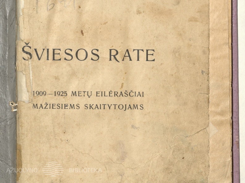 Knygos viršelis. „Šviesos rate: 1909–1925 metų eilėraščiai mažiesiems skaitytojams“