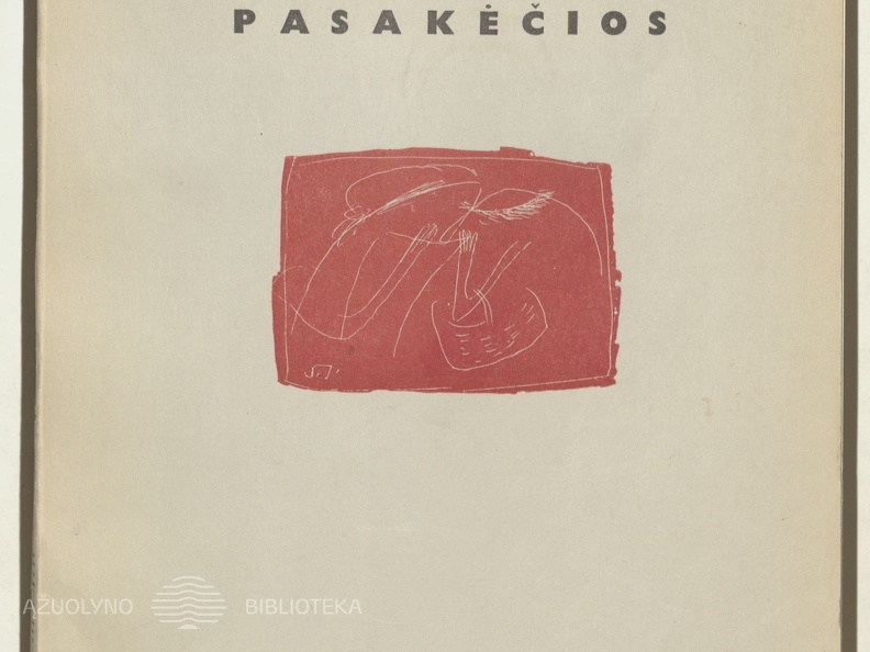 Knygos viršelis. „Pasakėčios“