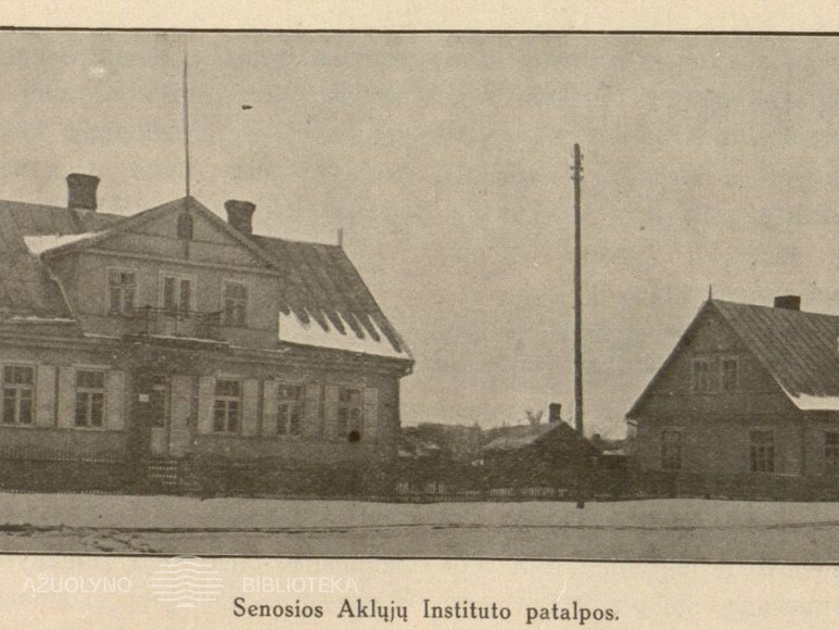 Senosios Lietuvos aklųjų instituto patalpos