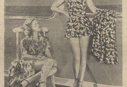 Maudymosi kostiumėlių mada. Sekmadienis, 1937, nr. 27, p. nenumeruotas.