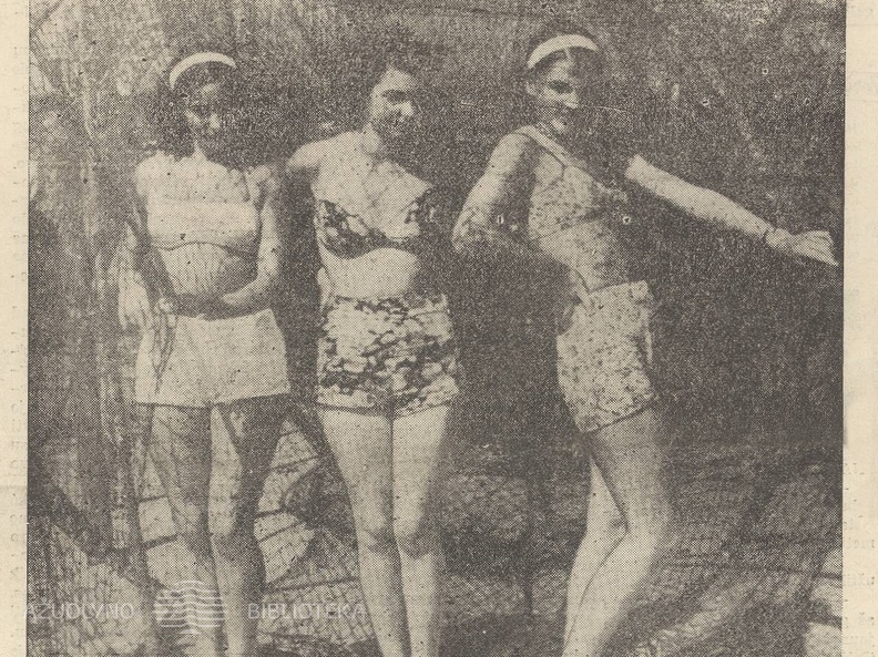 „Undinės tinkluose“. Sekmadienis, 1939, nr. 34, p. 1.