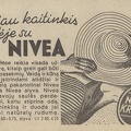 „Nivea“ mažina saulės „perdegimų“ pavojų. Sekmadienis, 1937, nr. 26, p. nenumeruotas.