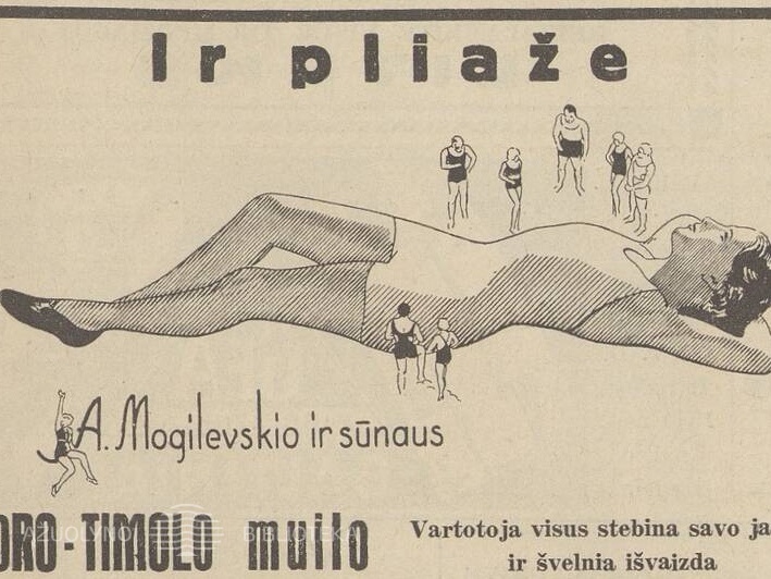 „Boro-Timolo“ vartotoja visus stebina jauna ir švelnia išvaizda. Sekmadienis, 1935, nr. 28, p. 9.