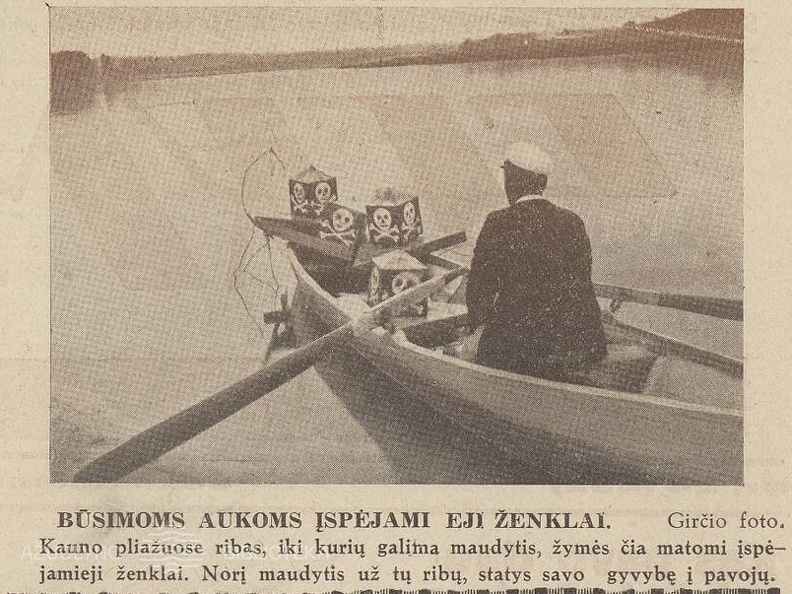 Įspėjamieji plūdurai. Sekmadienis, 1936, nr. 24, p. 2.