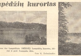 Lampėdžių kurorto vaizdai. K. Dobužinskio nuotrauka. Sekmadienis, 1935, nr. 23, p. 3.