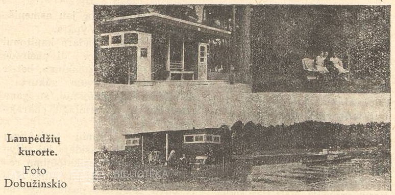 Lampėdžių kurorte. K. Dobužinskio nuotrauka. Sekmadienis, 1935, nr. 27, p. 3.
