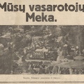 „Mūsų vasaros Meka“. Palangos vaizdas iš lėktuvo. Sekmadienis, 1932, nr. 27, p. 1.