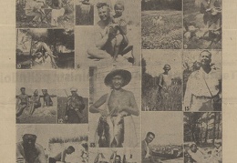 Artistų vasaros atostogų fotomontažas. Sekmadienis, 1931, nr. 35, p. 1.