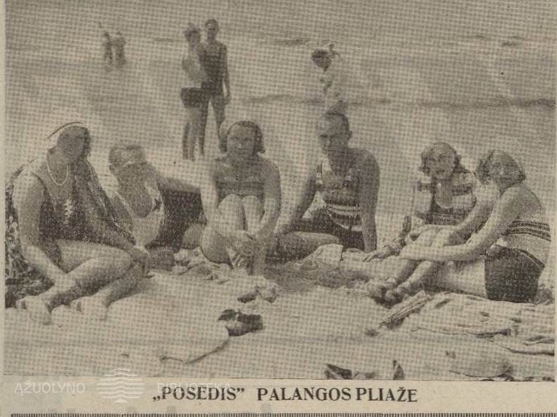 Palangos pliaže. Sekmadienis, 1932, nr. 30, p. 2.