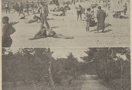 Palangos pliažas ir „meilės alėja“. Sekmadienis, 1932, nr. 30, p. 2.