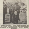 Prezidentas A. Smetona su ponia lanko policijos sanatoriją. Sekmadienis, 1933, nr. 33, p. 2.