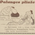 Karikatūra „Palangos pliaže“. Sekmadienis, 1935, nr. 29, p. 9.