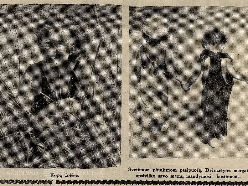 Pajūryje „svetimom plunksnom pasipuošę“. Sekmadienis, 1936, nr. 30, p. 9.