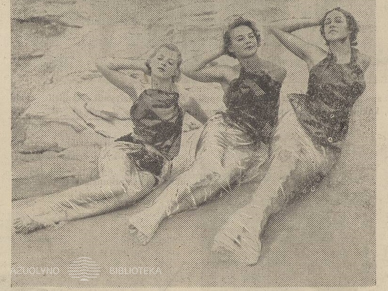 Naujiena saulės vonių mėgėjoms. Sekmadienis, 1936, nr. 29, p. 9.