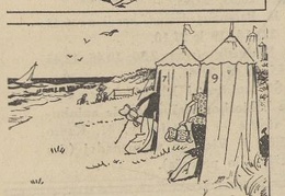 Karikatūra „Išorė apgavo“. Sekmadienis, 1938, nr. 35, p. 7.