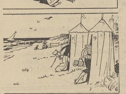 Karikatūra „Išorė apgavo“. Sekmadienis, 1938, nr. 35, p. 7.