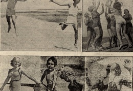 „Jūra – sveikatos ir džiaugsmo šaltinis“. Fotomontažas. Sekmadienis, 1939, nr. 33, p. 1.