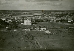 Felikso Vaitkaus sutiktuvės Aleksoto aerodrome. 1935 m.
