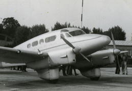 Lietuvos oro linijų lėktuvas Percival Q6 Aleksoto aerodrome. 1939 m.