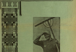 Tautinio stiliaus viršelis. Moteris.-1936, nr. 7, p. viršelis.