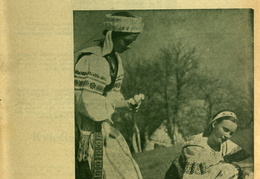 Tautinio stiliaus viršelis. Moteris.-1939, nr. 12, p. viršelis.