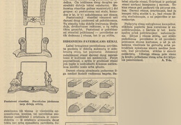 Meniški paveikslų rėmai. Jaunasis ūkininkas.-1939, nr. 2, p. 21.