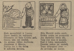 Aukso medalis audėjai. Jaunasis ūkininkas.-1935, nr. 39, p. 192.