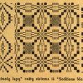 Rašto schema iš knygos „Sodžiaus menas. „Rinktiniai“ audiniai“. Moteris.-1928, nr. 6-7, p. 1.
