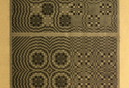 Rašto schema iš knygos „Sodžiaus menas. „Rinktiniai“ audiniai“. Moteris.-1928, nr. 6-7, p. 23.