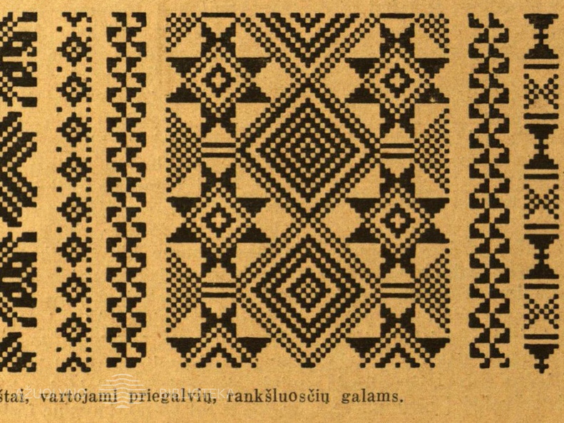 Rašto schema iš knygos „Sodžiaus menas. „Rinktiniai“ audiniai“. Moteris.-1928, nr. 8-9, p. 8.