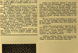 Patarimai audėjoms (straipsnio pabaiga). Moteris.-1938, nr. 17, p. 284.