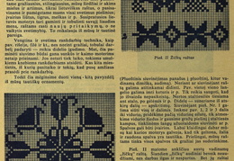 Audinių raštai ir jų pritaikymo galimybės. Moteris.-1938, nr. 23, p. nenumeruotas.