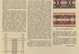 Rinktinių juostų audimas. Jaunasis ūkininkas.-1939, nr. 4, p. 54.