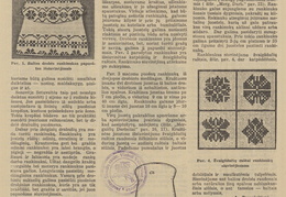 Tautinio stiliaus rankinukai. Jaunasis ūkininkas.-1939, nr. 23, p. 359.