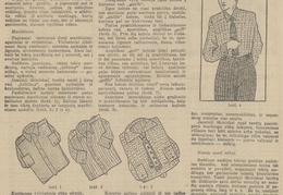 Etnizuota apranga. Jaunųjų ūkininkių rūbai (straipsnio pradžia). Jaunasis ūkininkas.-1936, nr. 3, p. 12.