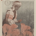 Mergina su tautiniais drabužiais. Jaunasis ūkininkas.-1938, nr. 17, p. titulinis.