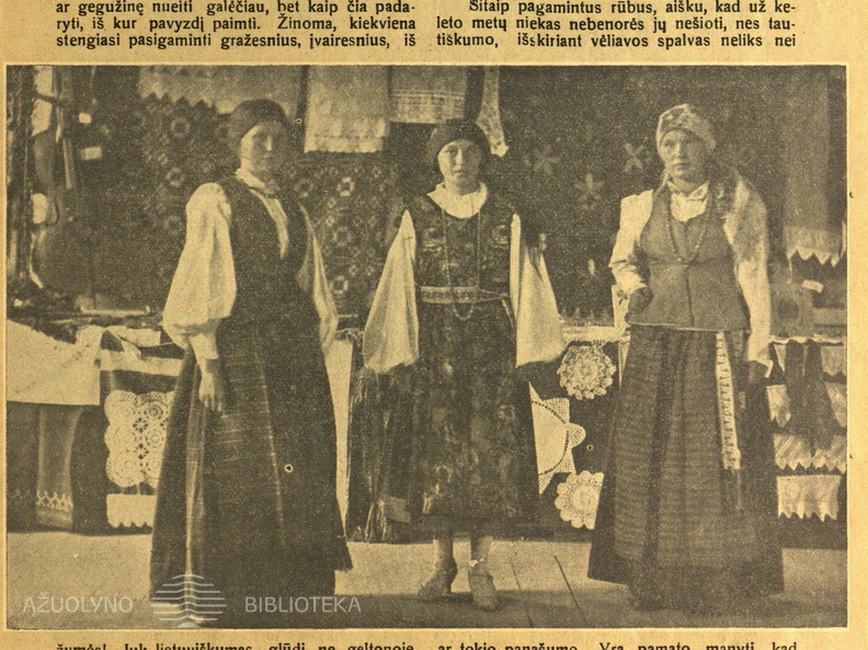 „Tautiški rūbai“. Moteris.-1928, nr. 3, p. 37.
