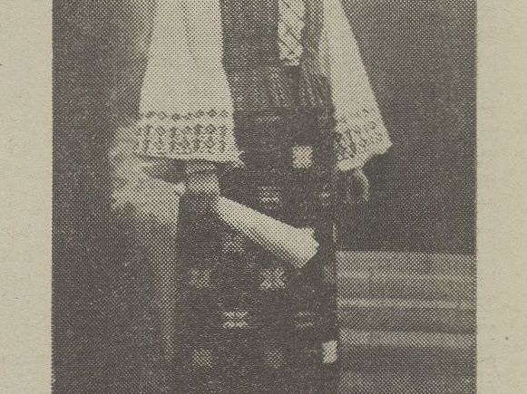 Premija – medžiaga tautiniams drabužiams pasisiūti. Jaunasis ūkininkas.-1940, nr. 8, p. 118.