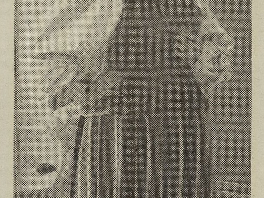 Premija – medžiaga tautiniams drabužiams pasisiūti. Jaunasis ūkininkas.-1940, nr. 6, p. 89.