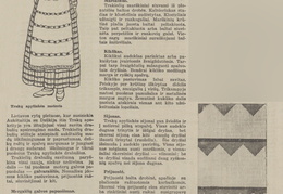 A. Tamošaičio straipsnis apie Trakų apylinkių moterų tautinį kostiumą. Jaunasis ūkininkas.-1938, nr. 7, p. 103.