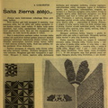 Tautinio stiliaus mezginiai (straipsnio pradžia). Moteris.-1939, nr. 1, p. 7.