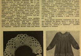 Vaikiška suknelė puošta tradiciniu ornamentu. Moteris.-1939, nr. 2, p. 25.