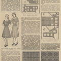 Tautinio stiliaus lininiai mergaičių drabužiai. Jaunasis ūkininkas.-1939, nr. 18, p. 28.